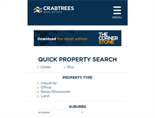 Tablet Screenshot of crabtrees.com.au